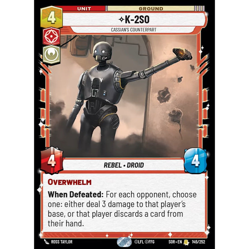 Star Wars Tcg: Sor - 145/268 - K-2so [foil]