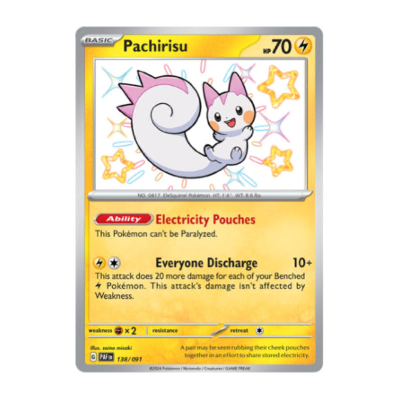 Paldean Fates - 138/091 - Pachirisu (shiny)