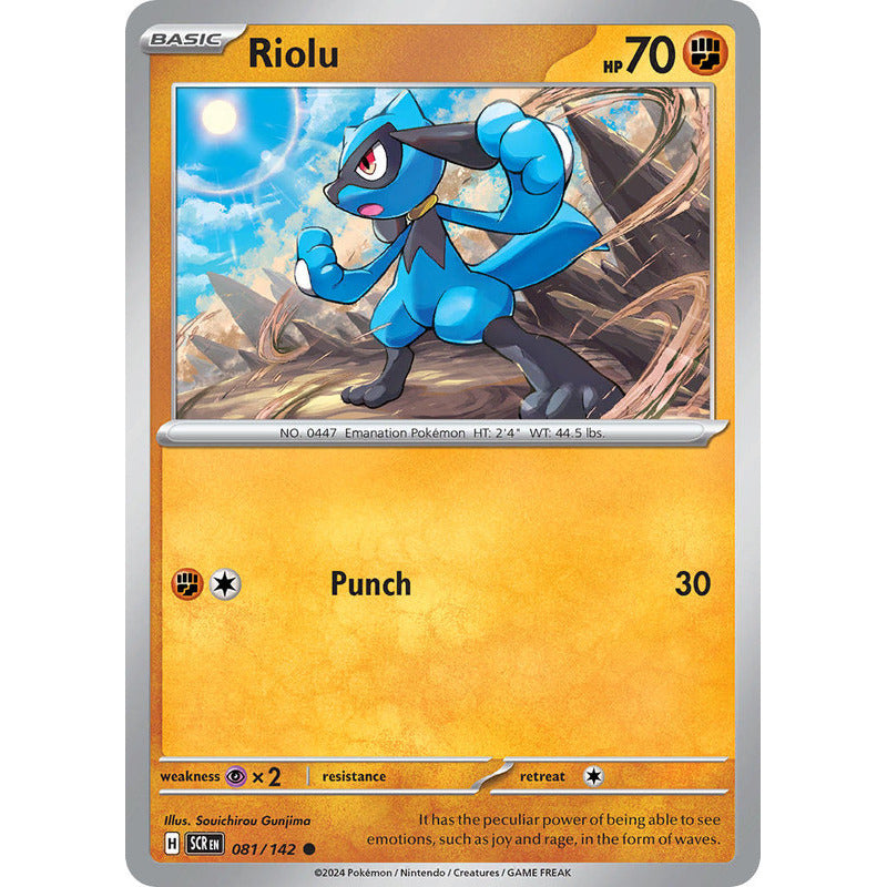 Pokémon Tcg: Stellar Crown - 081/142 - Riolu