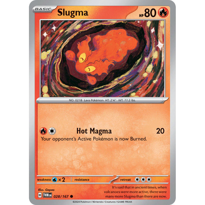 Pokémon Tcg: Twilight Masq - 028/167 - Slugma [reverse]