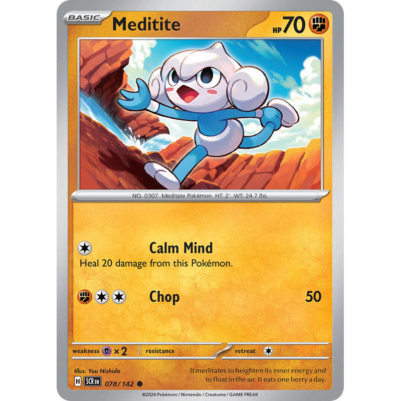 Pokémon Tcg: Stellar Crown - 078/142 - Meditite