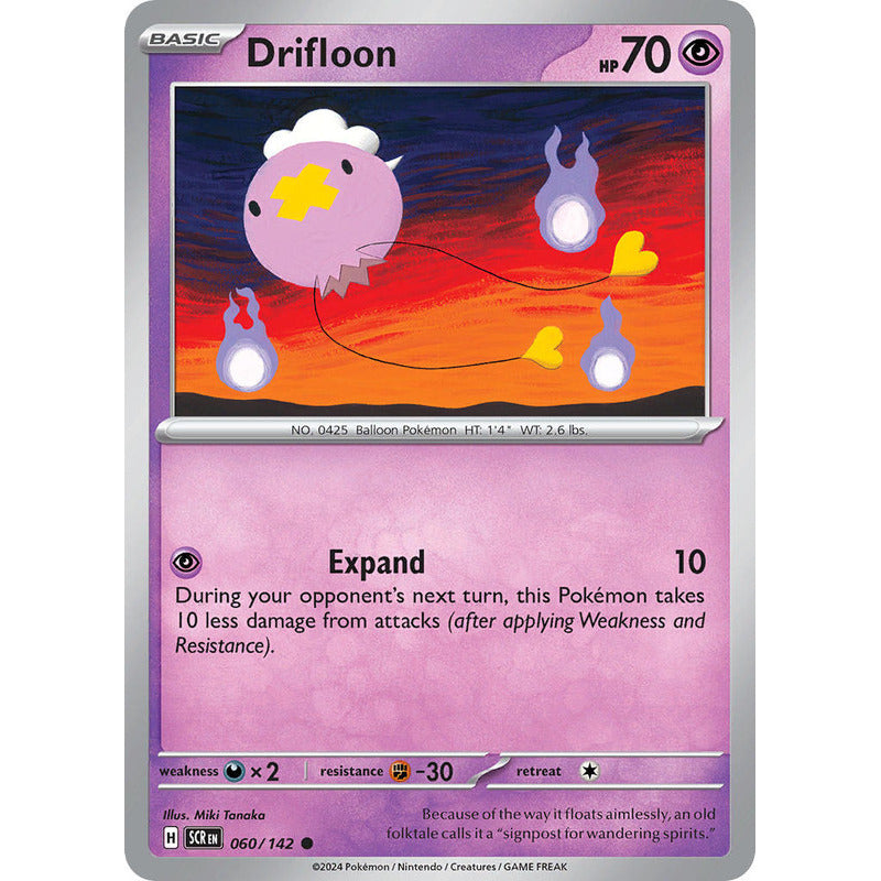 Pokémon Tcg: Stellar Crown - 060/142 - Drifloon