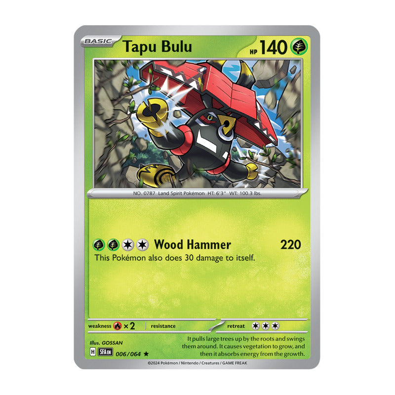 Pokémon Tcg: Shrouded Fab - 006/064 - Tapu Bulu [reverse]