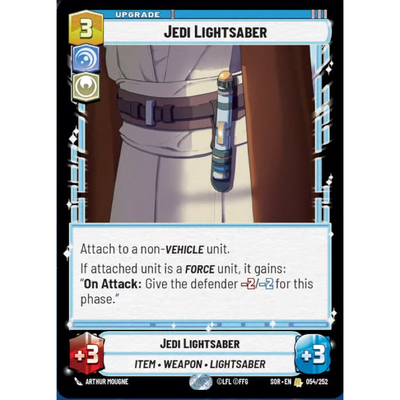 Star Wars Tcg: Sor - 054/268 - Jedi Lightsaber [foil]