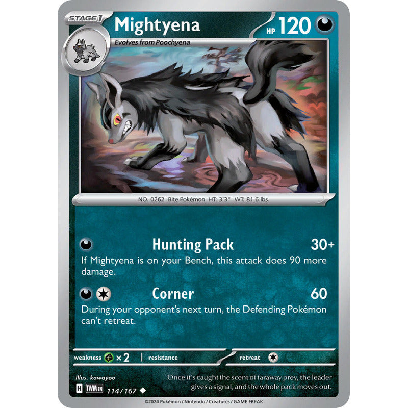 Pokémon Tcg: Twilight Masq - 114/167 - Mightyena [reverse]