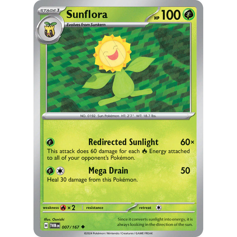 Pokémon Tcg: Twilight Masq - 007/167 - Sunflora