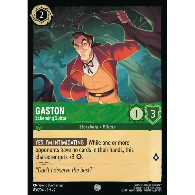 Lorcana: Rotf - 083/216 - Gaston - Scheming Suitor