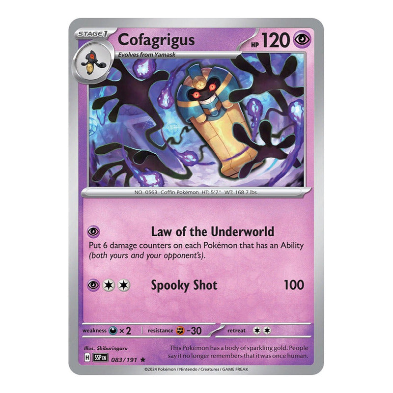 Pokémon Tcg: Surging Sparks - 083/191 - Cofagrigus [reverse]