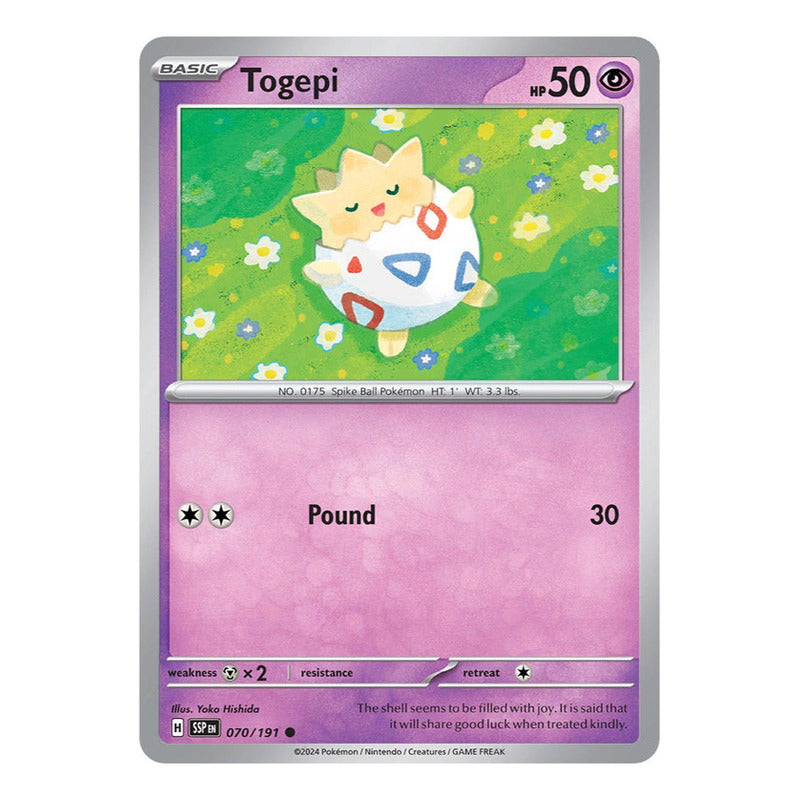 Pokémon Tcg: Surging Sparks - 070/191 - Togepi