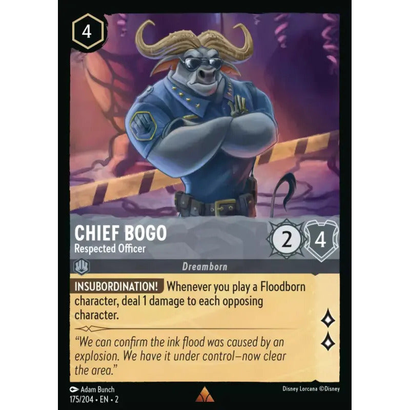 Lorcana: Rotf - 175/216 - Chief Bogo - Respected Officer