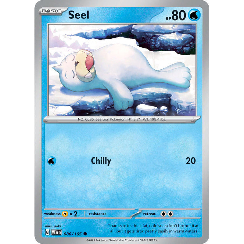 Pokémon Tcg: 151 - 086/165 - Seel