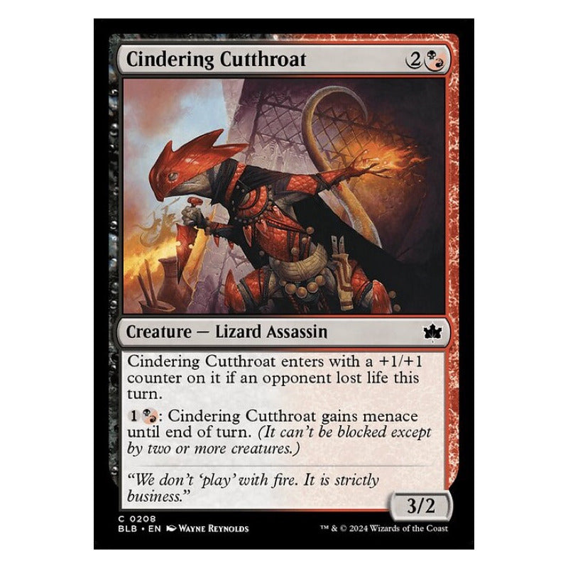 Mtg: Bloomburrow - 208 - Cindering Cutthroat [foil]