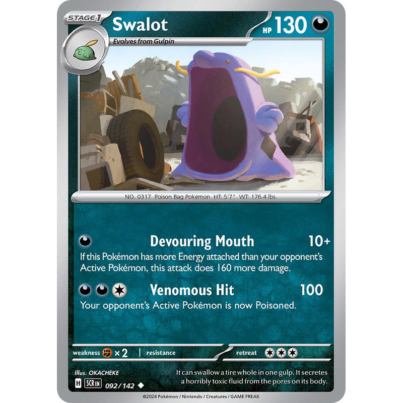 Pokémon Tcg: Stellar Crown - 092/142 - Swalot [reverse]