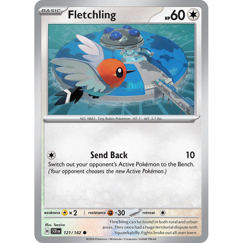 Pokémon Tcg: Stellar Crown - 121/142 - Fletchling [reverse]