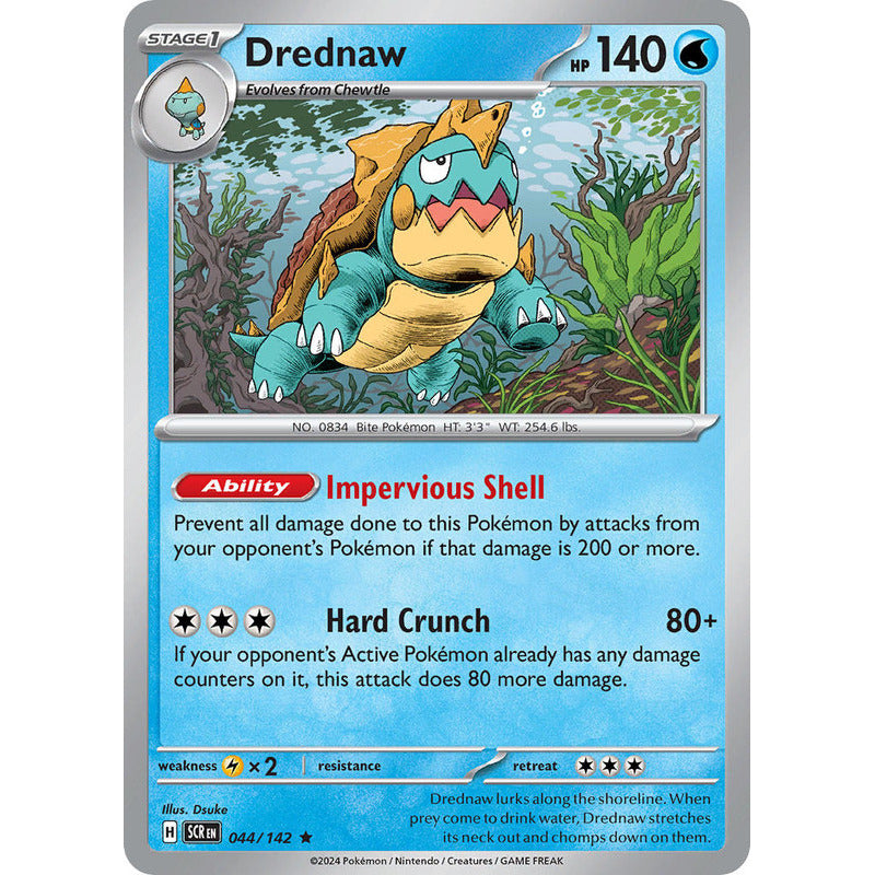 Pokémon Tcg: Stellar Crown - 044/142 - Drednaw [reverse]