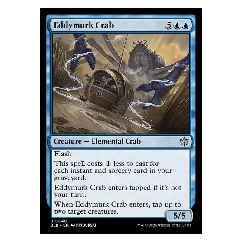 Mtg: Bloomburrow - 048 - Eddymurk Crab [foil]