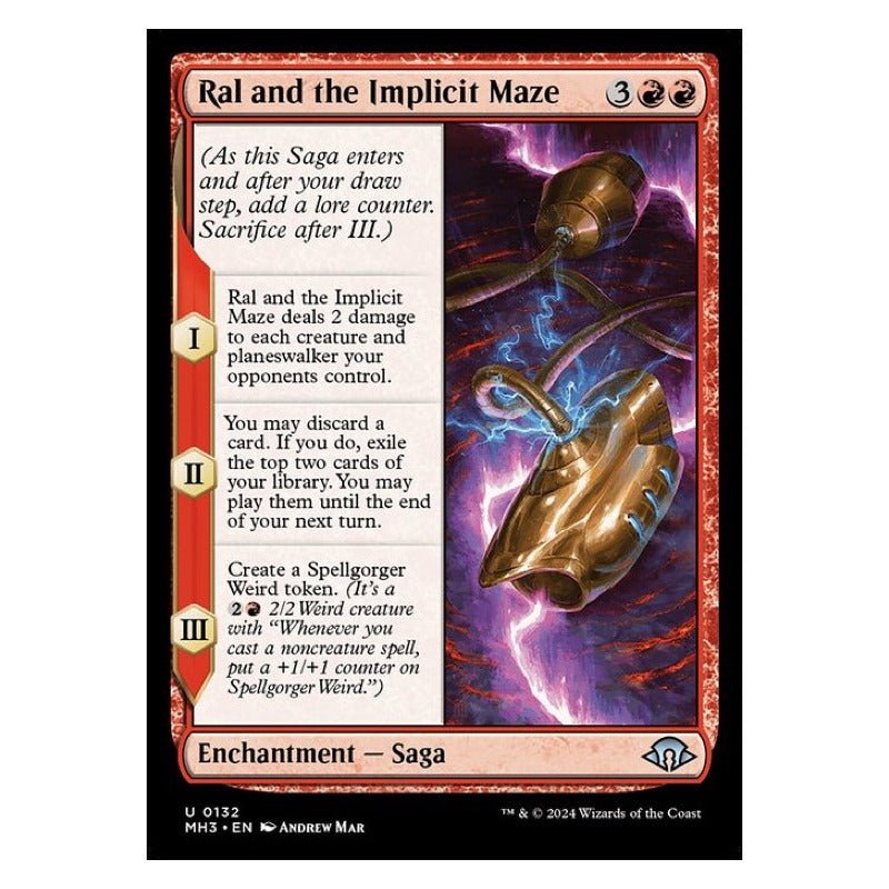 Mtg: Mh3 - 132 - Ral And The Implicit Maze [foil]