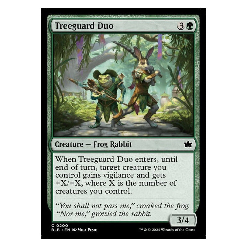 Mtg: Bloomburrow - 200 - Treeguard Duo [foil]