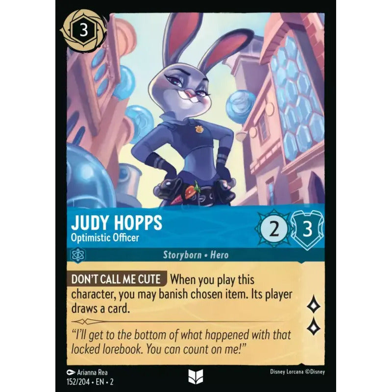 Lorcana: Rotf - 152/216 - Judy Hopps - Optimistic Officer