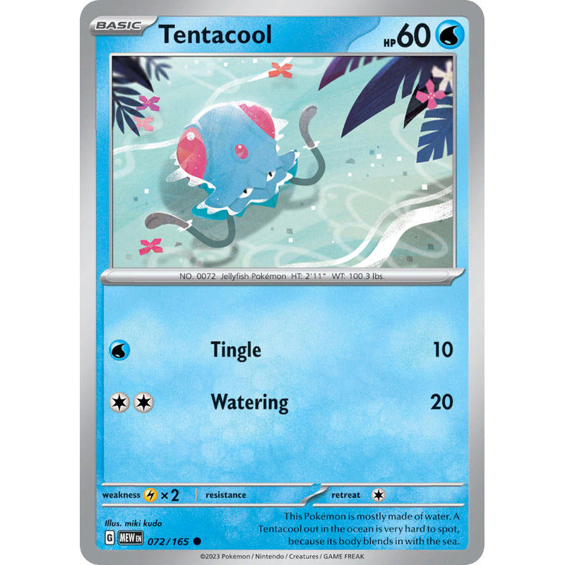 Pokémon Tcg: 151 - 072/165 - Tentacool