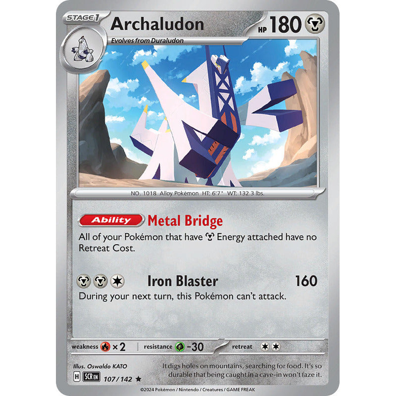 Pokémon Tcg: Stellar Crown - 107/142 - Archaludon [reverse]