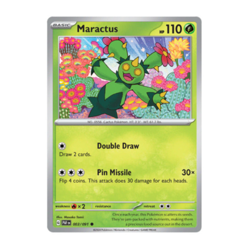 Paldean Fates - 3/091 - Maractus (reverse)