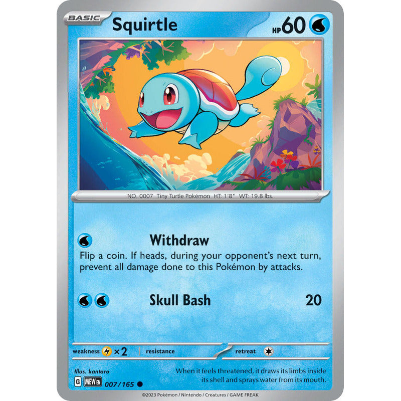 Pokémon Tcg: 151 - 007/165 - Squirtle