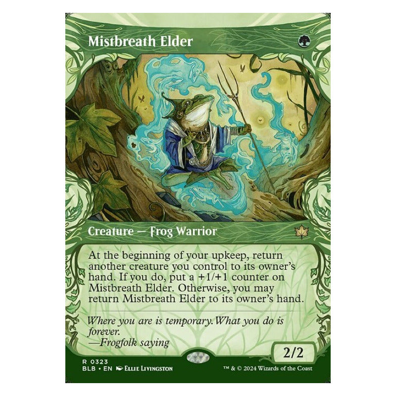 Mtg: Bloomburrow - 323 - Mistbreath Elder [showcase Foil]