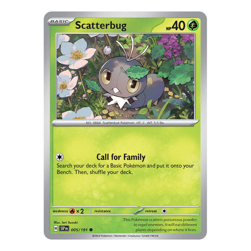 Pokémon Tcg: Surging Sparks - 005/191 - Scatterbug