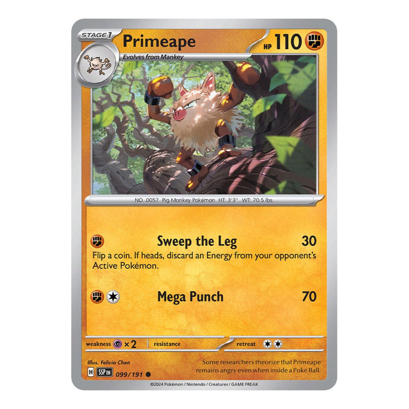 Pokémon Tcg: Surging Sparks - 099/191 - Primeape