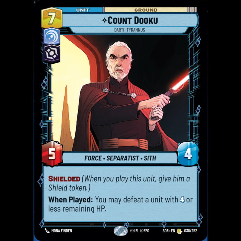 Star Wars Tcg: Sor - 038/268 - Count Dooku [foil]