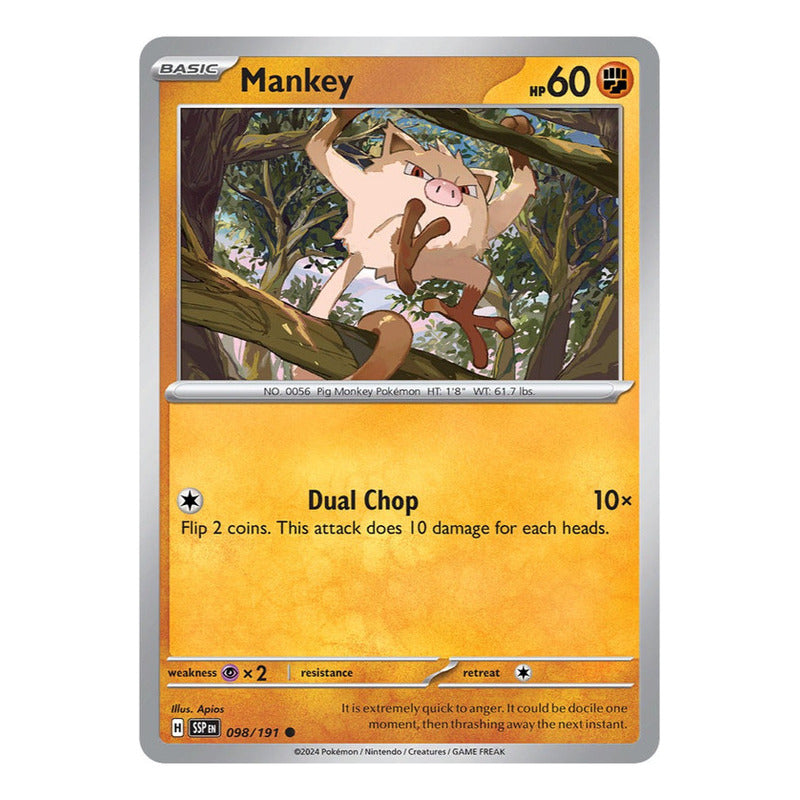 Pokémon Tcg: Surging Sparks - 098/191 - Mankey