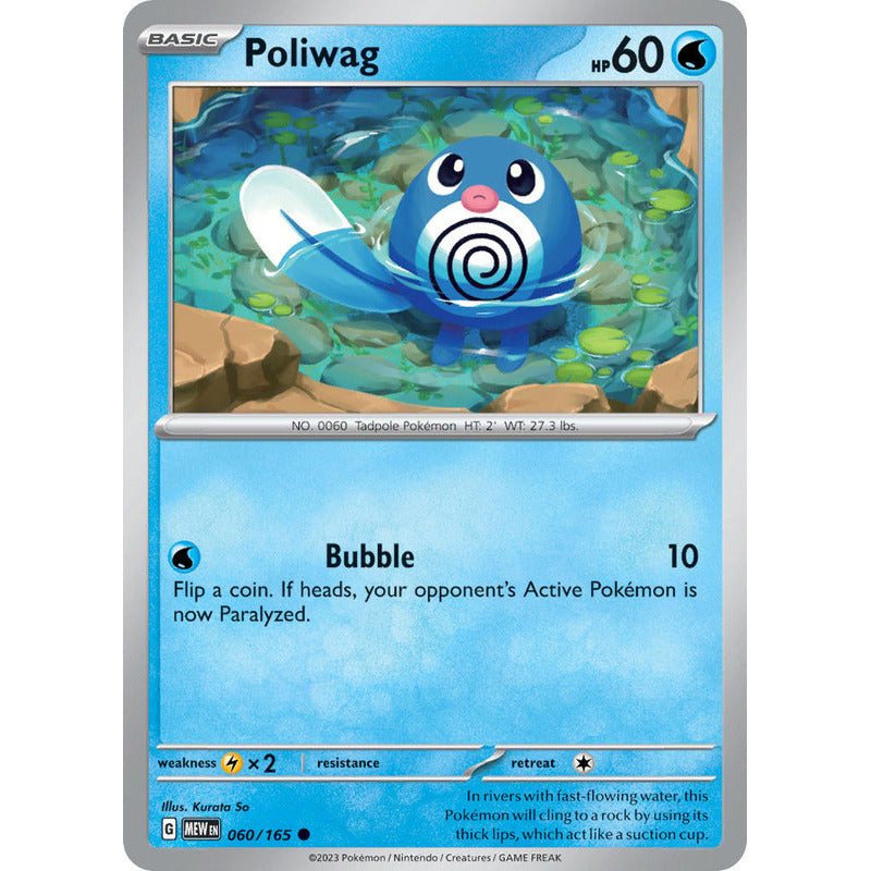 Pokémon Tcg: 151 - 060/165 - Poliwag