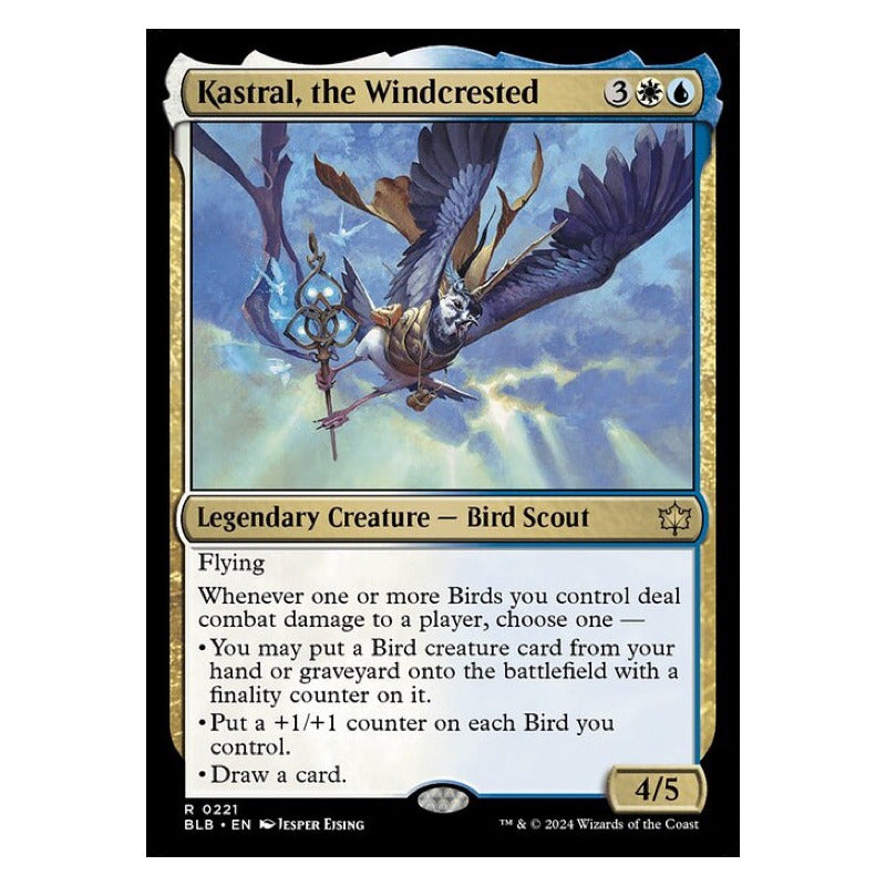 Mtg: Bloomburrow - 221 - Kastral, The Windcrested [foil]