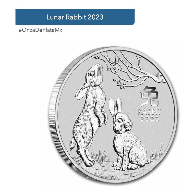 Onza Plata - Lunar Series Iii 2023 (conejo) - Moneda 1 Oz