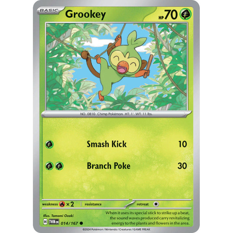 Pokémon Tcg: Twilight Masq - 014/167 - Grookey [reverse]