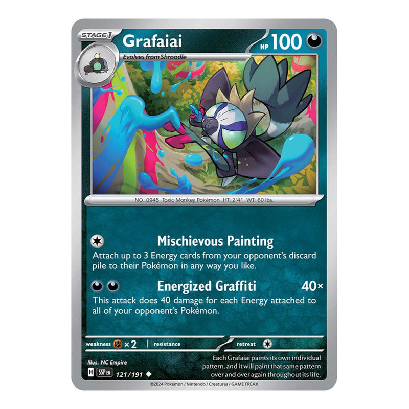 Pokémon Tcg: Surging Sparks - 121/191 - Grafaiai