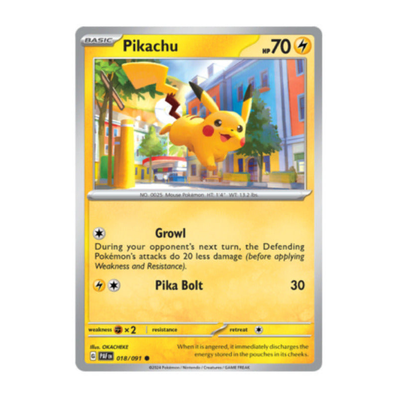 Paldean Fates - 18/091 - Pikachu (reverse)