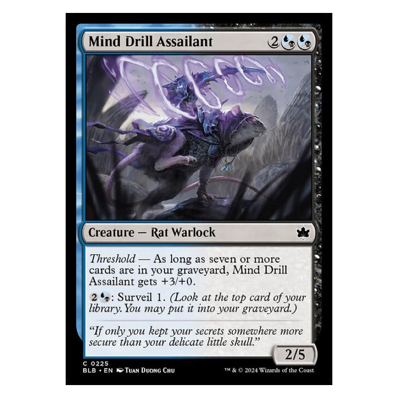 Mtg: Bloomburrow - 225 - Mind Drill Assailant [foil]