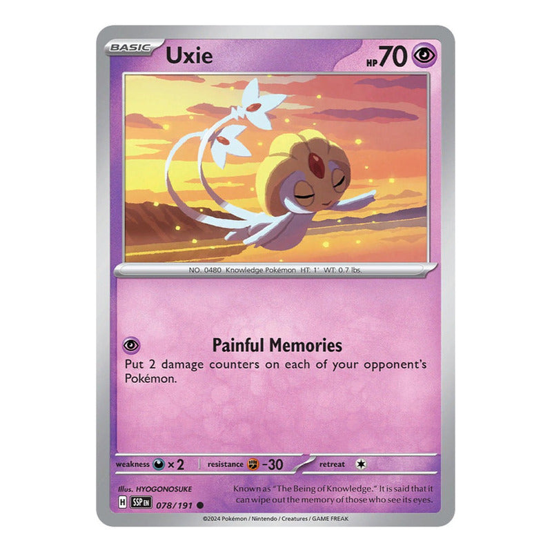 Pokémon Tcg: Surging Sparks - 078/191 - Uxie [reverse]