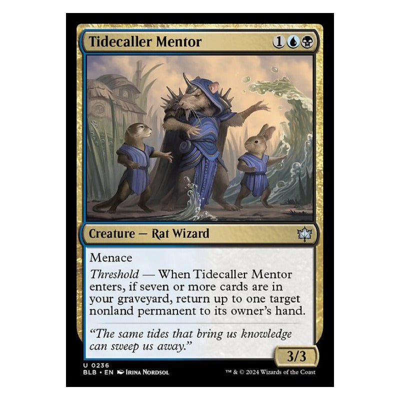 Mtg: Bloomburrow - 236 - Tidecaller Mentor [foil]