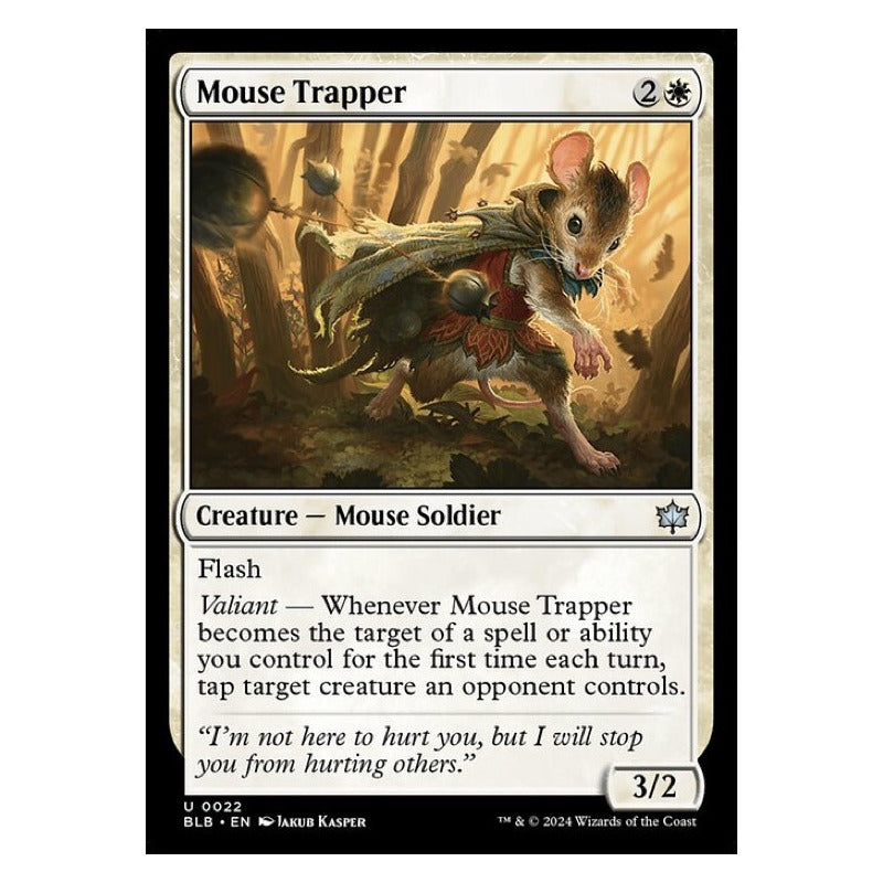 Mtg: Bloomburrow - 022 - Mouse Trapper [foil]