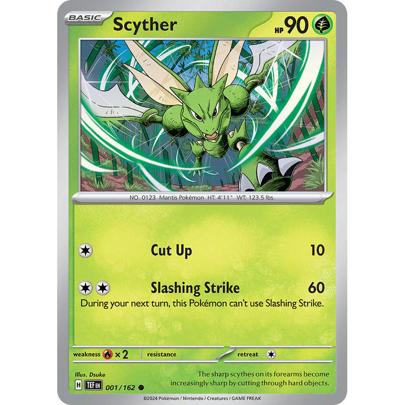 Temporal Forces - 001/162 - Scyther (reverse)