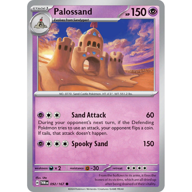 Pokémon Tcg: Twilight Masq - 092/167 - Palossand [reverse]