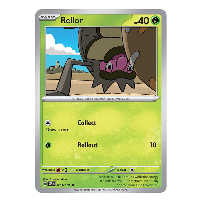 Pokémon Tcg: Surging Sparks - 013/191 - Rellor [reverse]