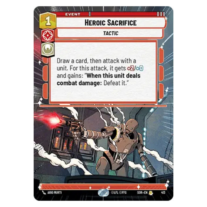 Star Wars Tcg: Sor - 413 - Heroic Sacrifice [hyperspace]