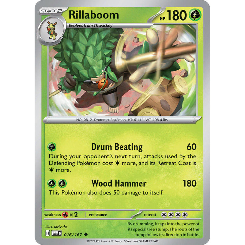 Pokémon Tcg: Twilight Masq - 016/167 - Rillaboom [reverse]