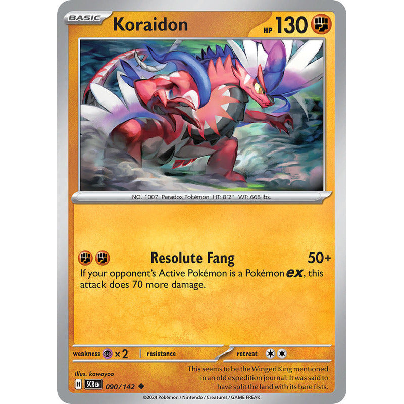 Pokémon Tcg: Stellar Crown - 090/142 - Koraidon