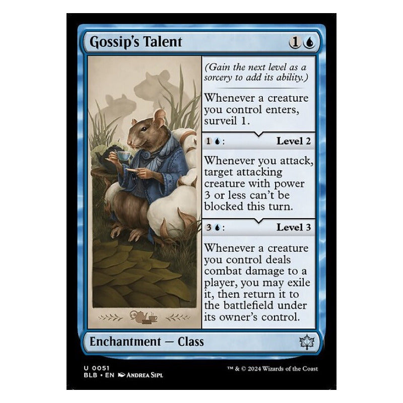 Mtg: Bloomburrow - 051 - Gossip's Talent [foil]