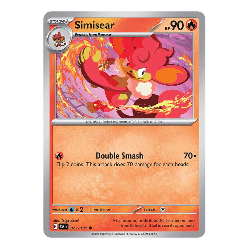 Pokémon Tcg: Surging Sparks - 023/191 - Simisear